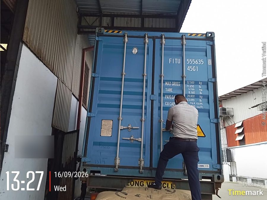 Container ID plate and specifications