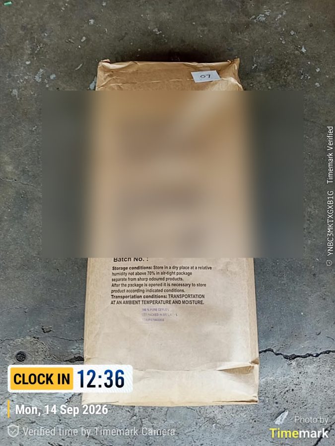 Sack label verification